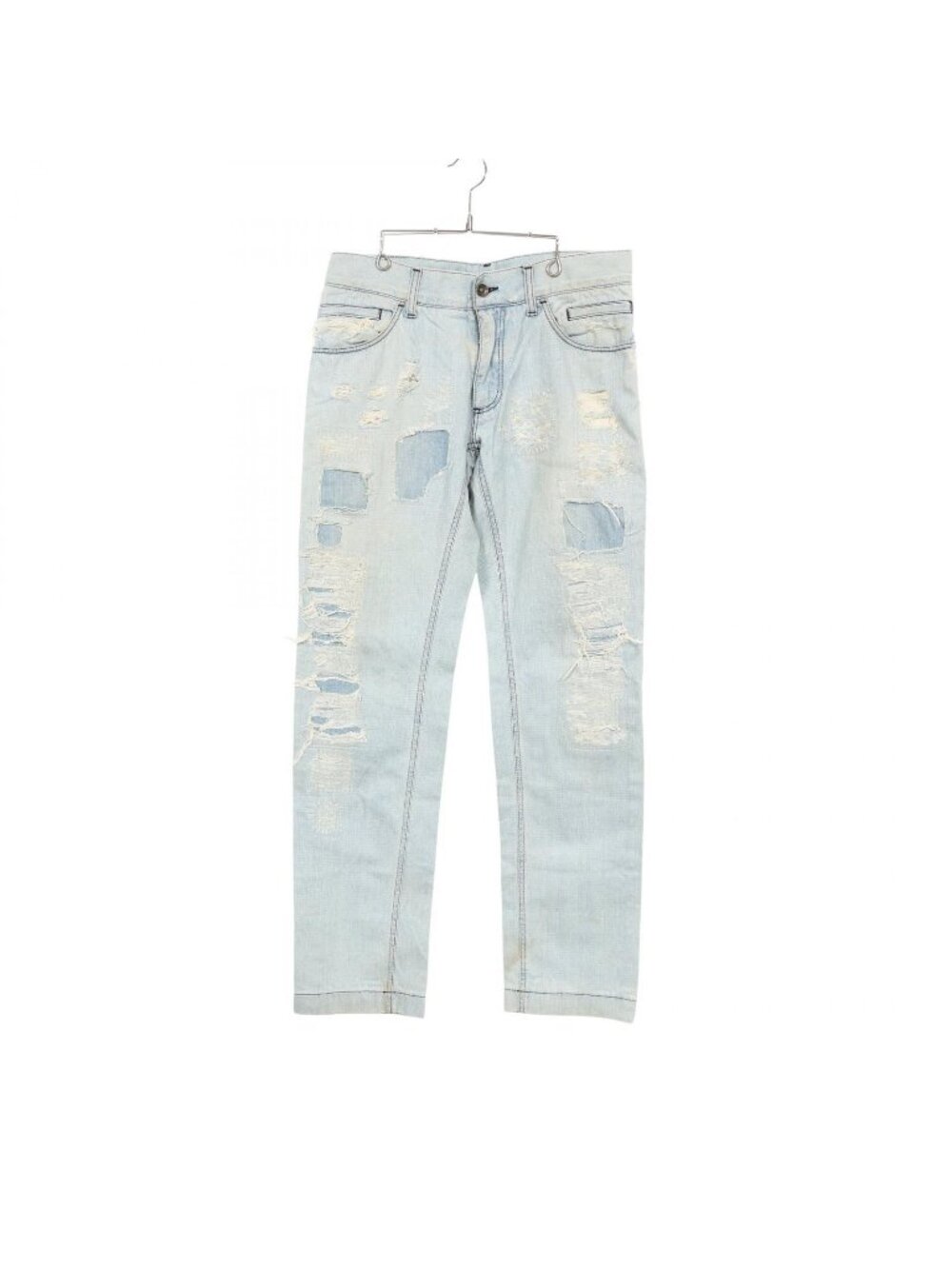 Dolce & Gabbana Denim Pants Distressed Cotton Jeans